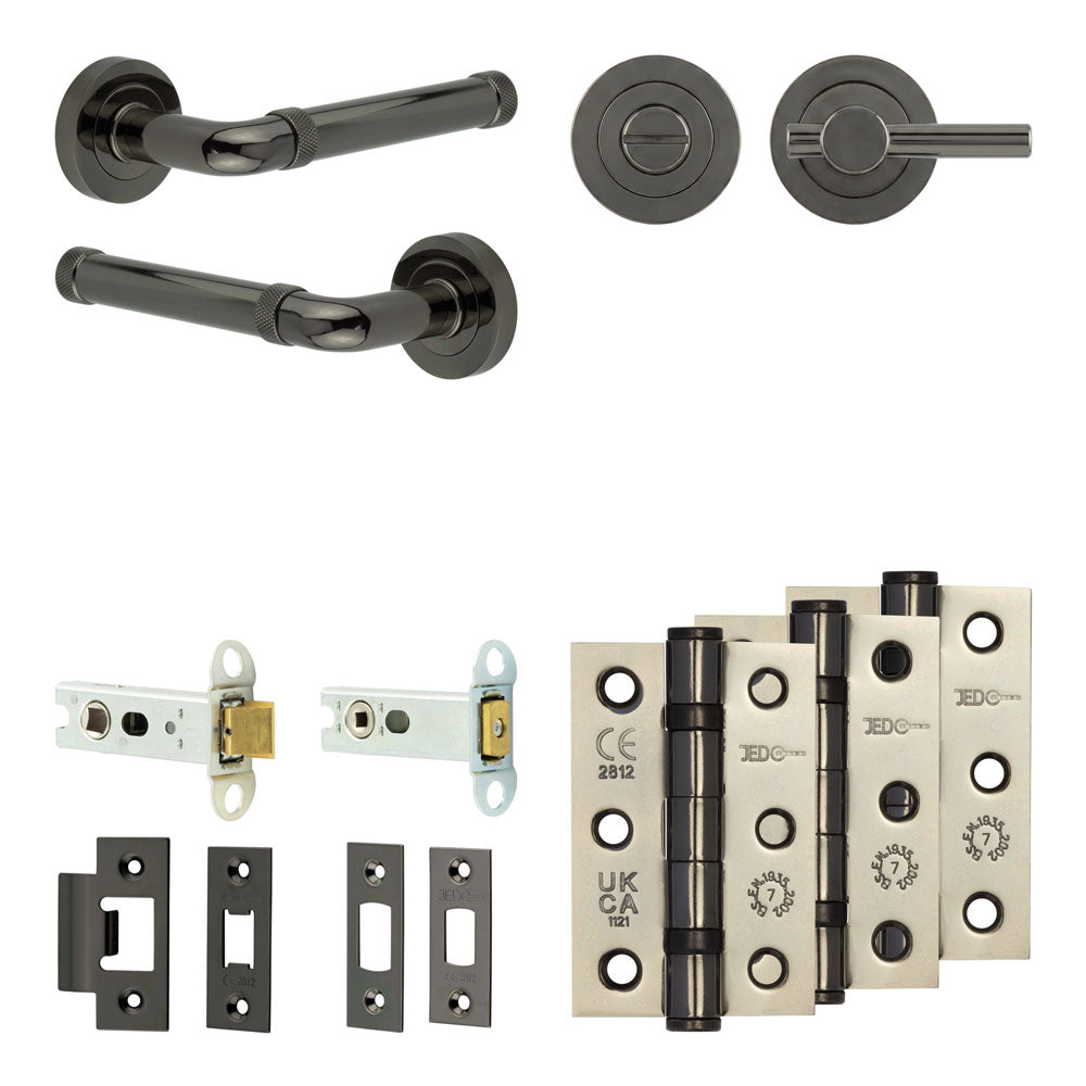 Midtown Tubular Bathroom Pack – Plain Thumb Turn