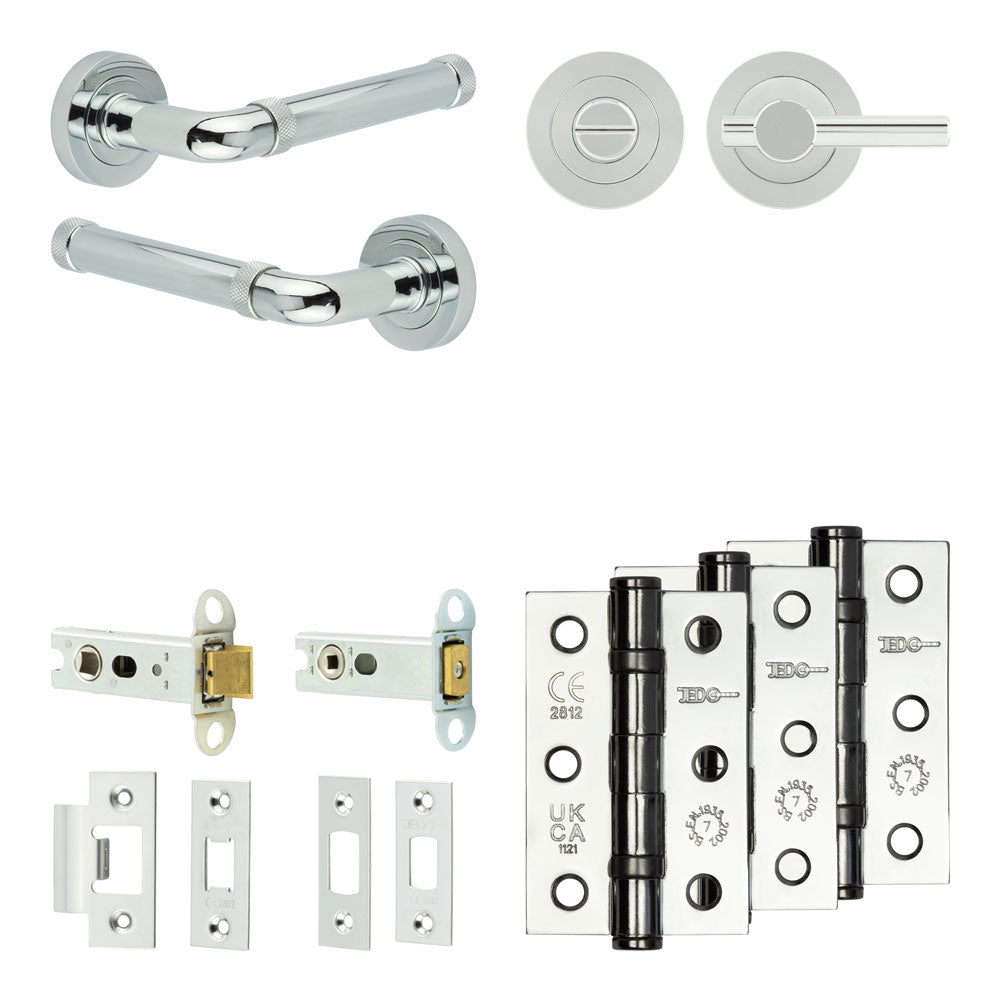 Midtown Tubular Bathroom Pack – Plain Thumb Turn