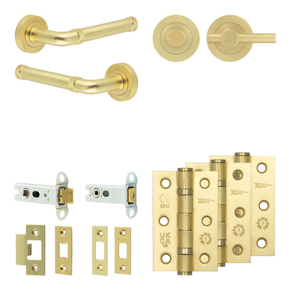 Midtown Tubular Bathroom Pack – Plain Thumb Turn