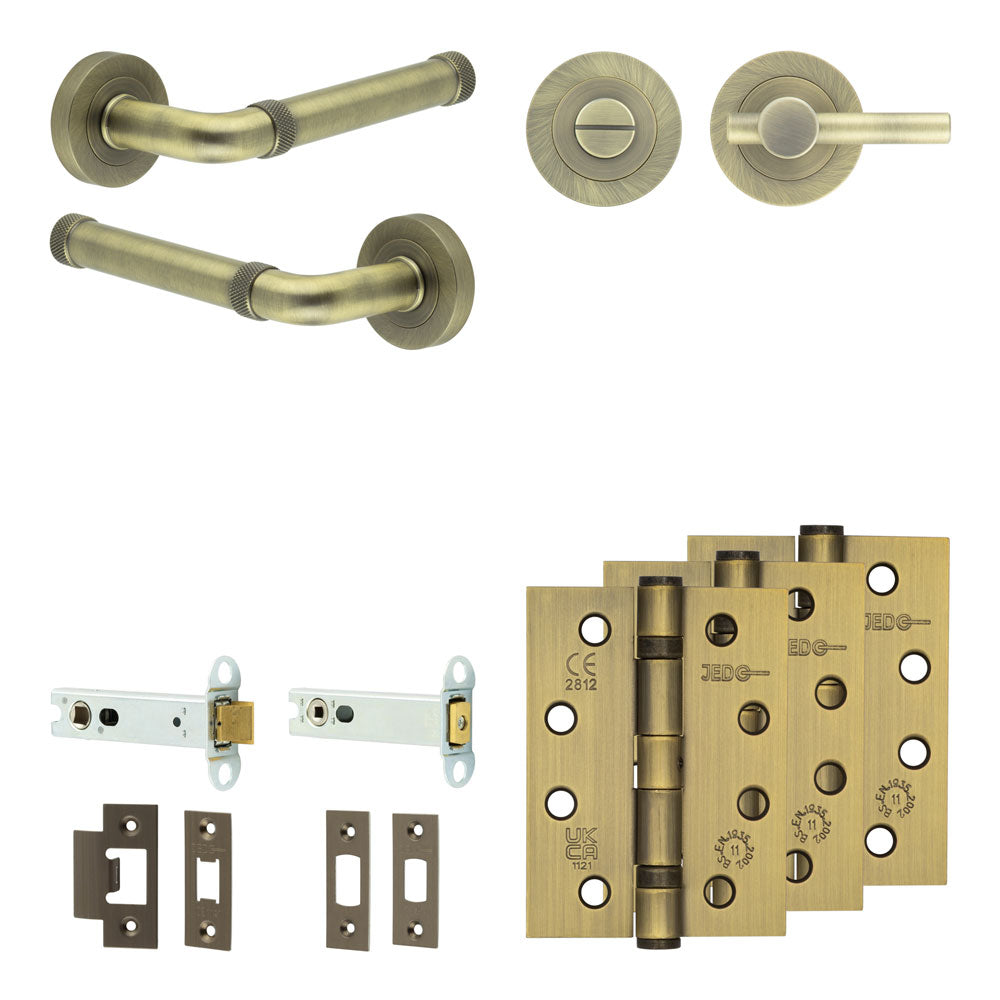 Midtown Tubular Bathroom Pack – Plain Thumb Turn