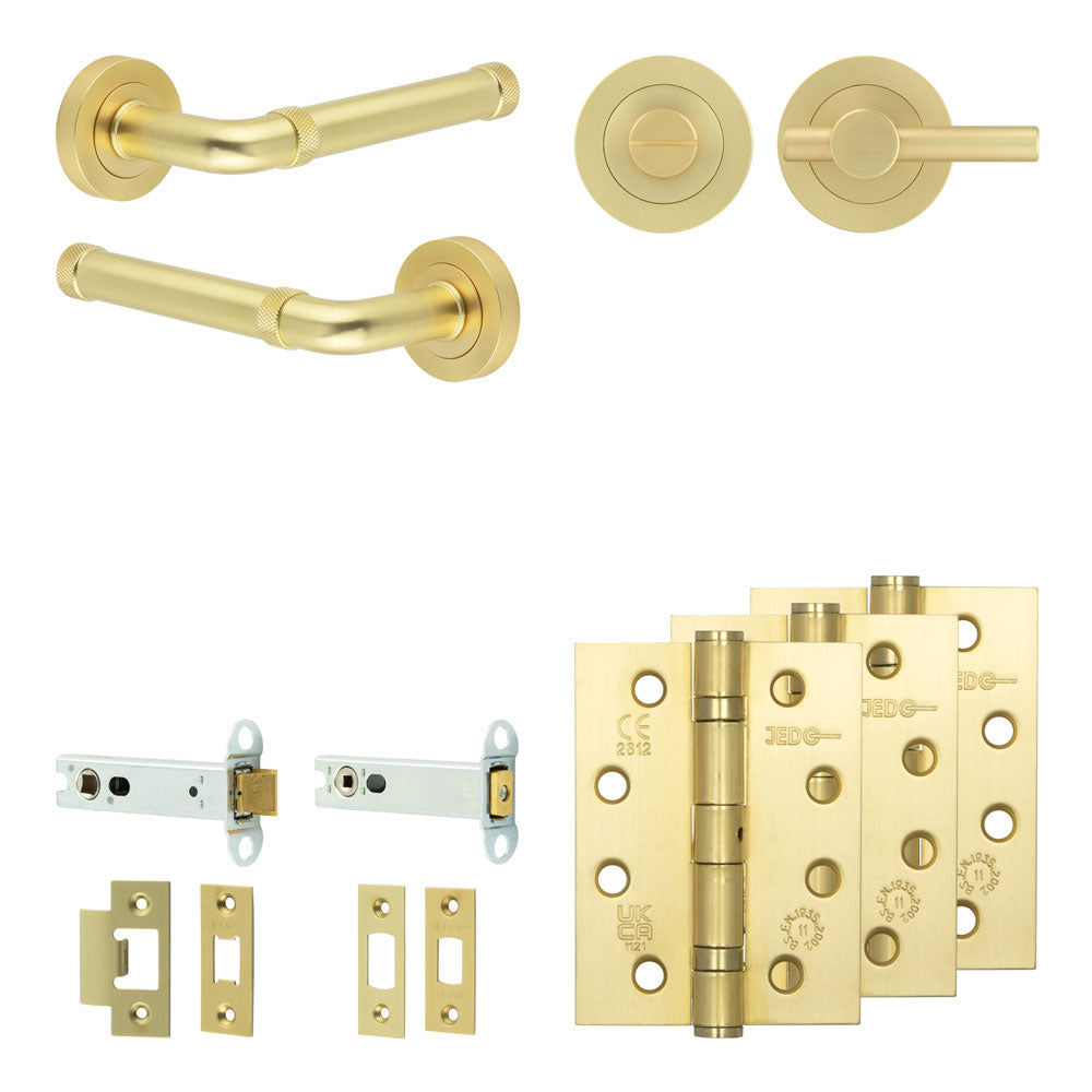 Midtown Tubular Bathroom Pack – Plain Thumb Turn