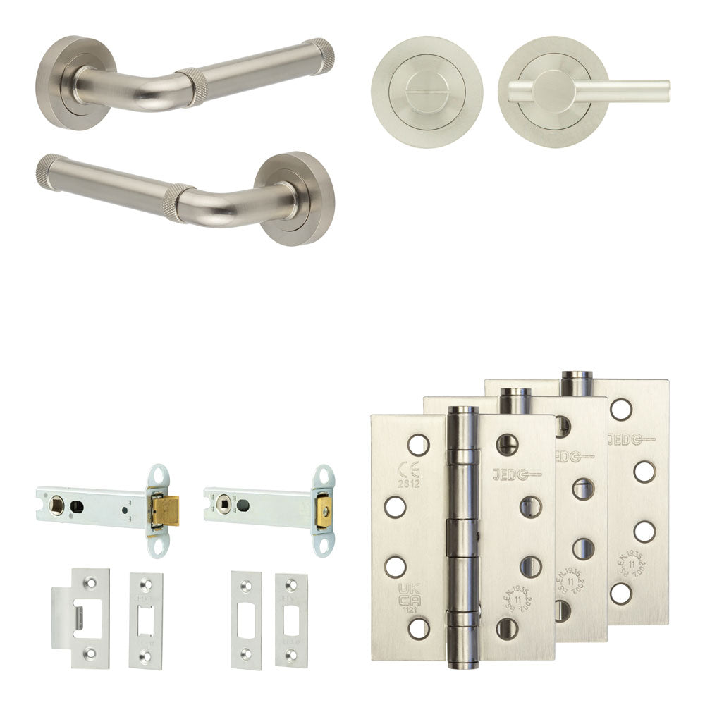 Midtown Tubular Bathroom Pack – Plain Thumb Turn