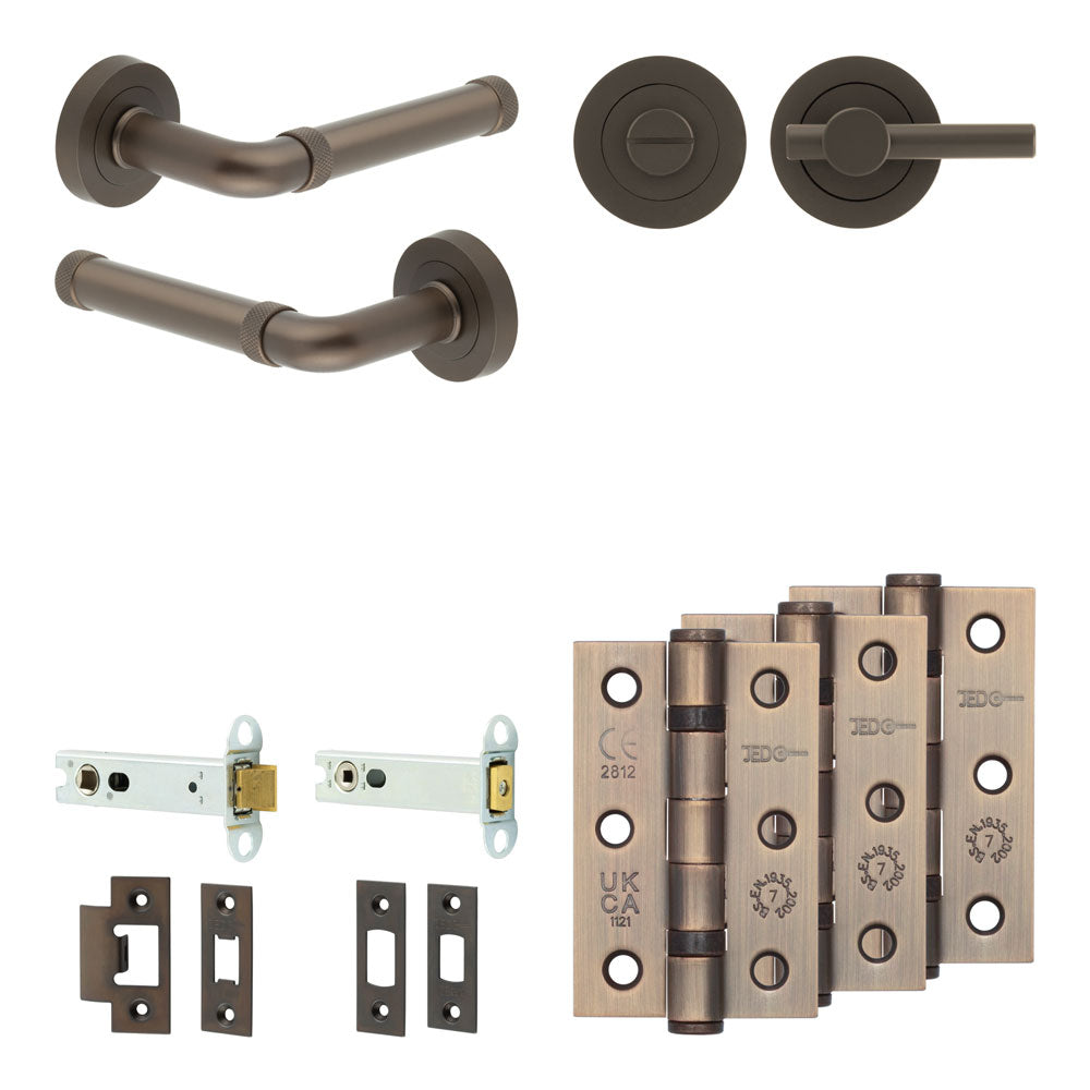 Midtown Tubular Bathroom Pack – Plain Thumb Turn