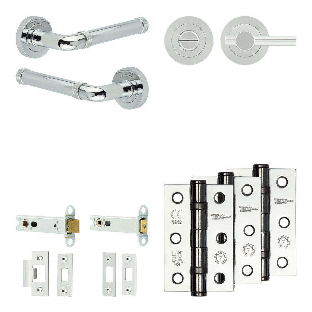 Midtown Tubular Bathroom Pack – Plain Thumb Turn