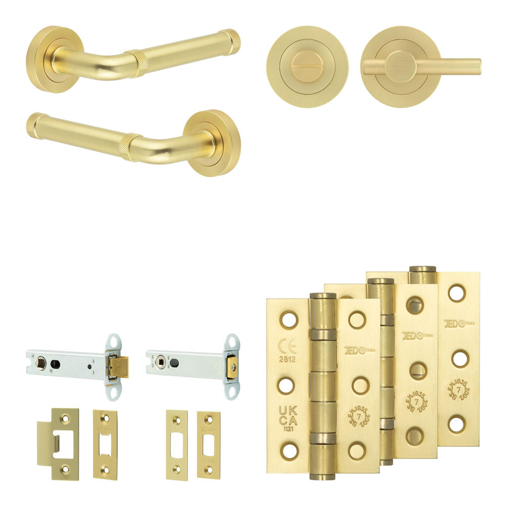 Midtown Tubular Bathroom Pack – Plain Thumb Turn