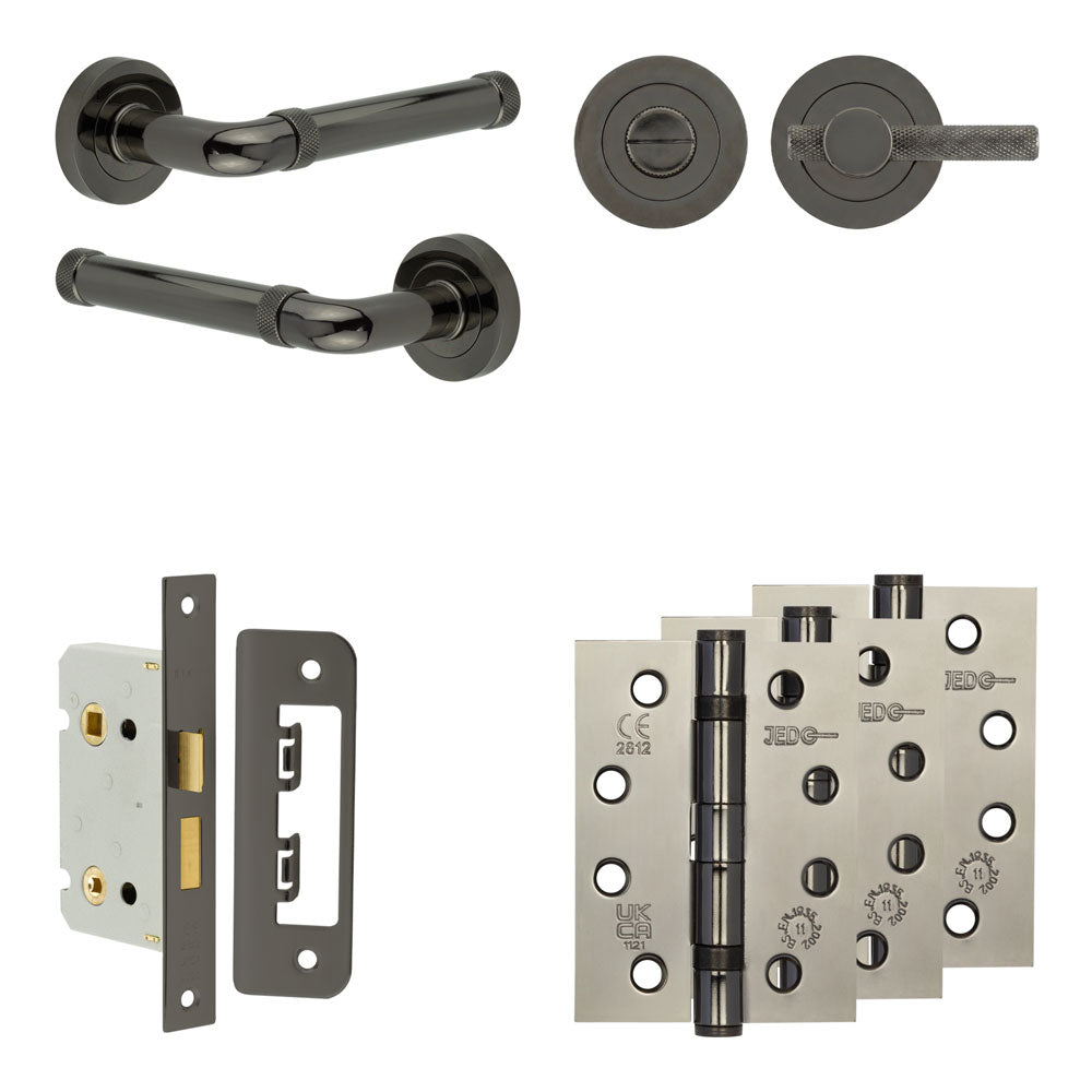 Midtown Bathroom Lock Pack – Knurled Thumb Turn