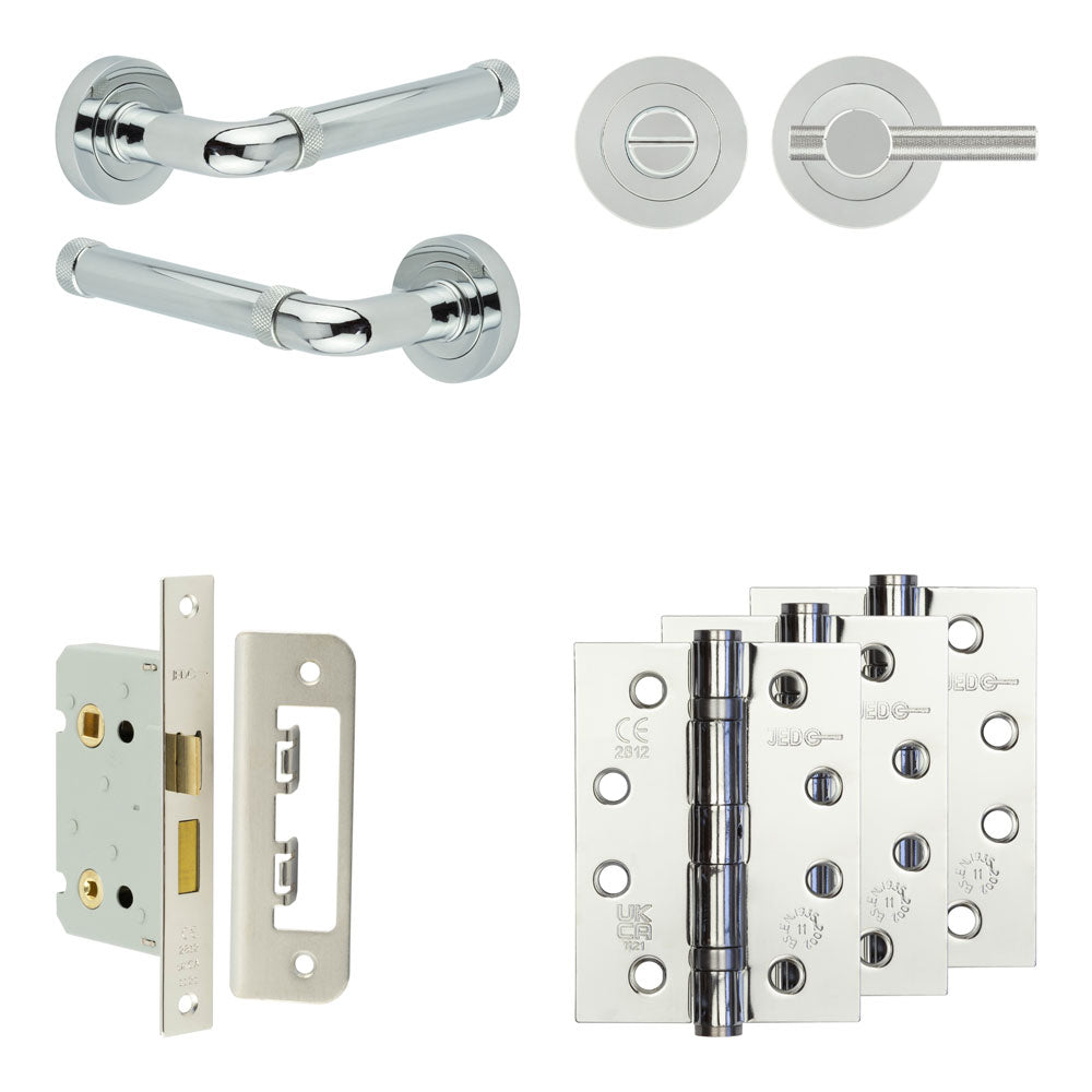 Midtown Bathroom Lock Pack – Knurled Thumb Turn