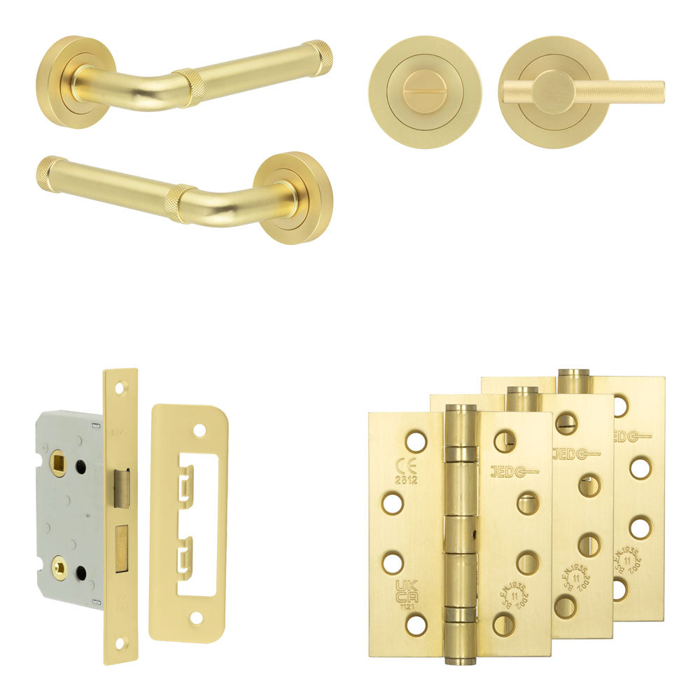 Midtown Bathroom Lock Pack – Knurled Thumb Turn