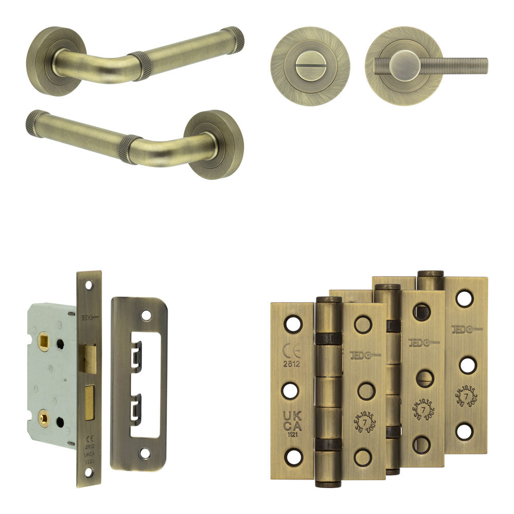 Midtown Bathroom Lock Pack – Knurled Thumb Turn