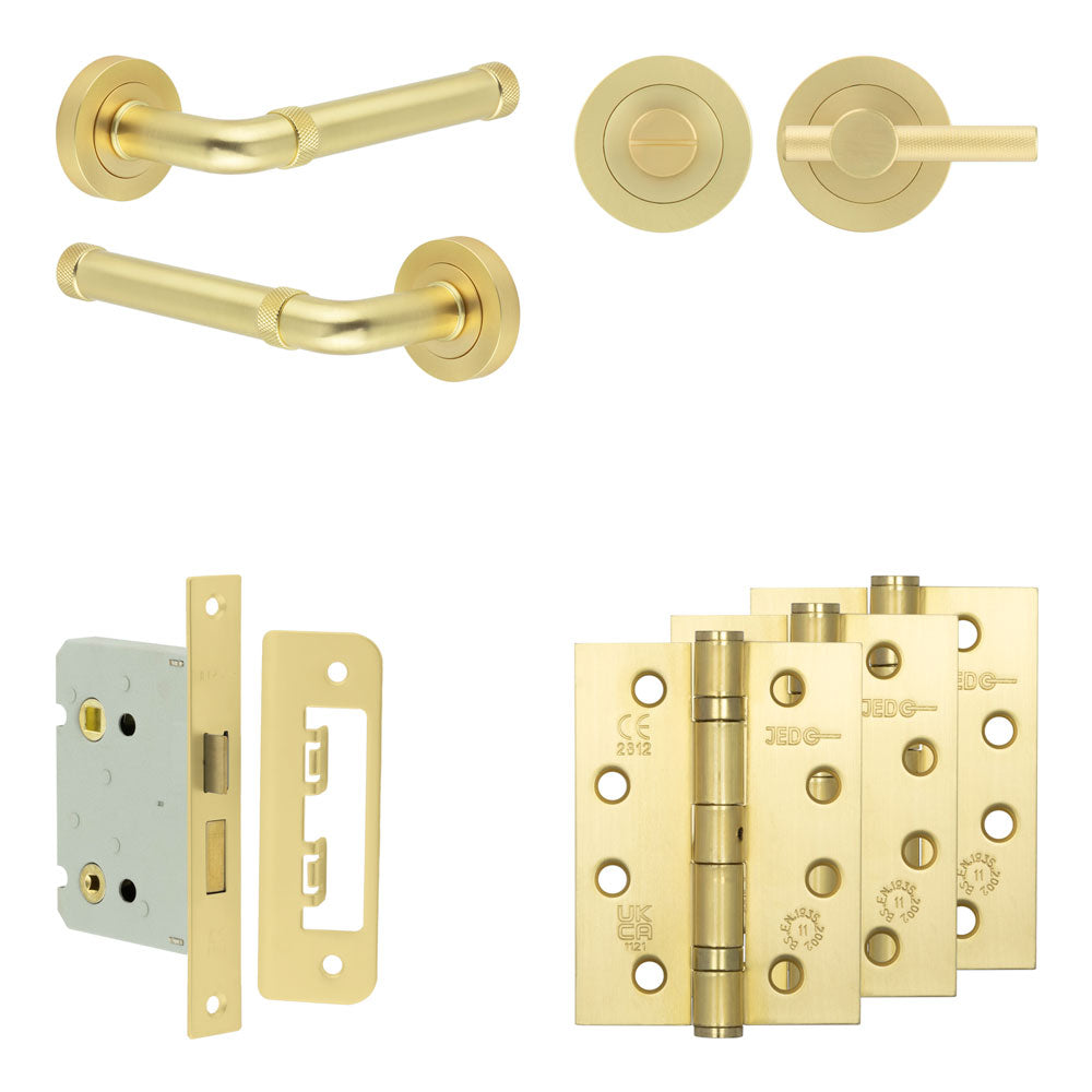 Midtown Bathroom Lock Pack – Knurled Thumb Turn