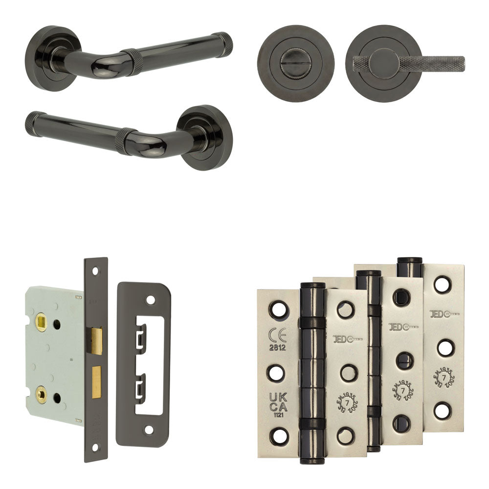 Midtown Bathroom Lock Pack – Knurled Thumb Turn