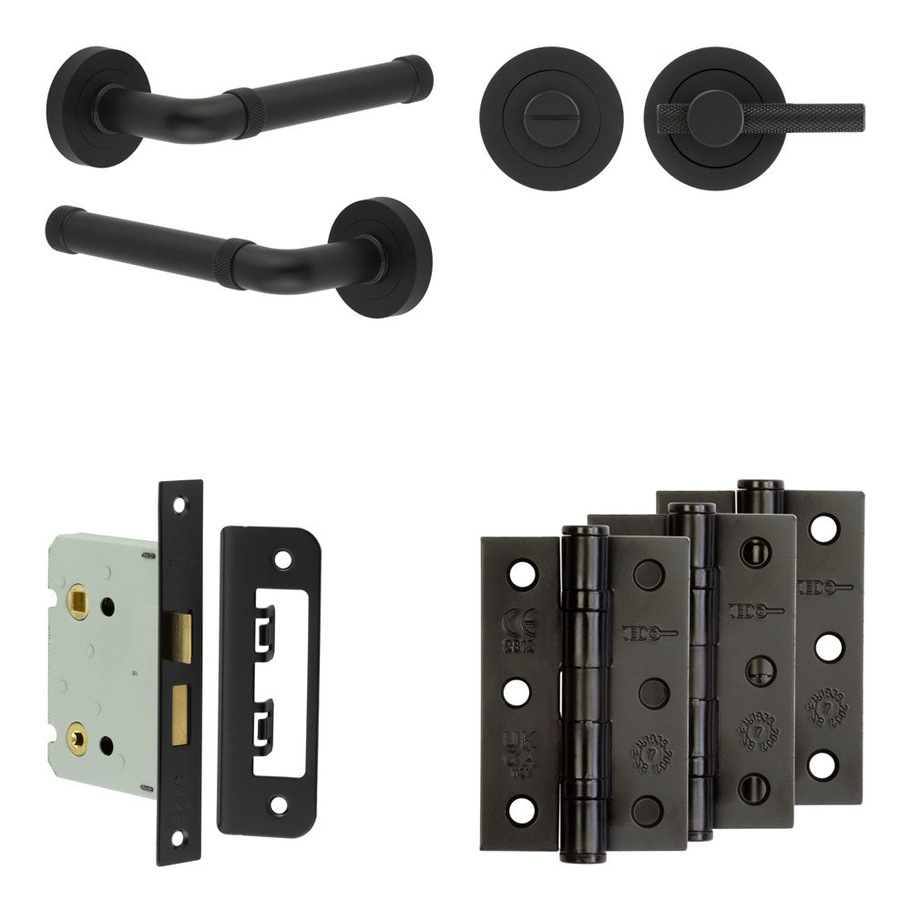 Midtown Bathroom Lock Pack – Knurled Thumb Turn