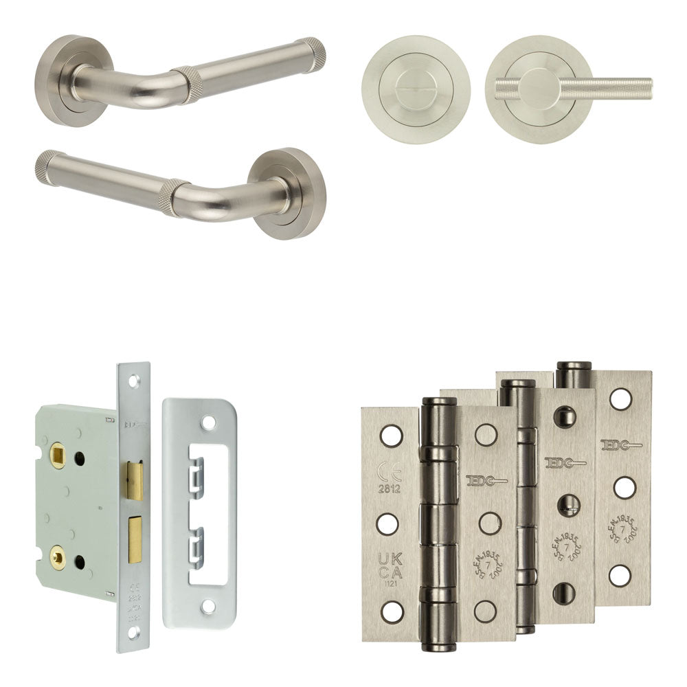 Midtown Bathroom Lock Pack – Knurled Thumb Turn