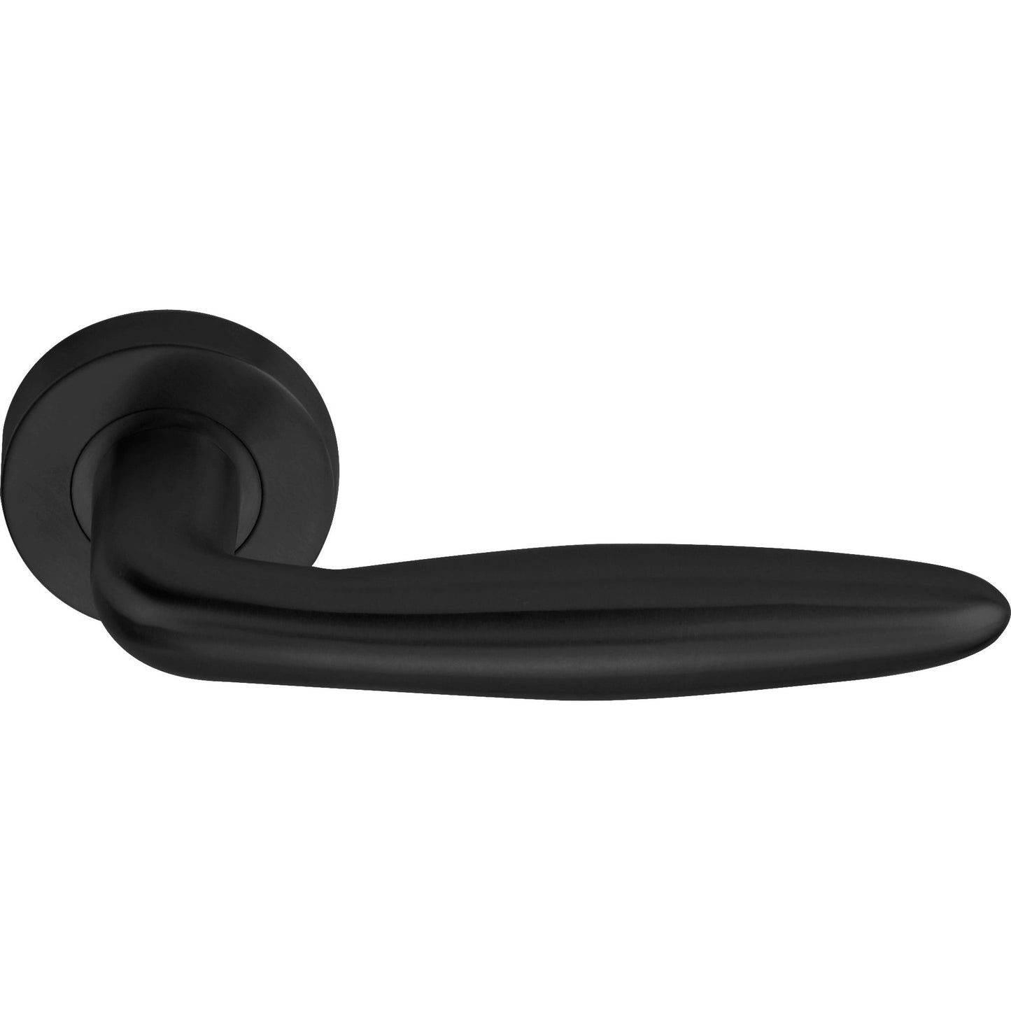 LB18H - Sprung Door Handle On Rose