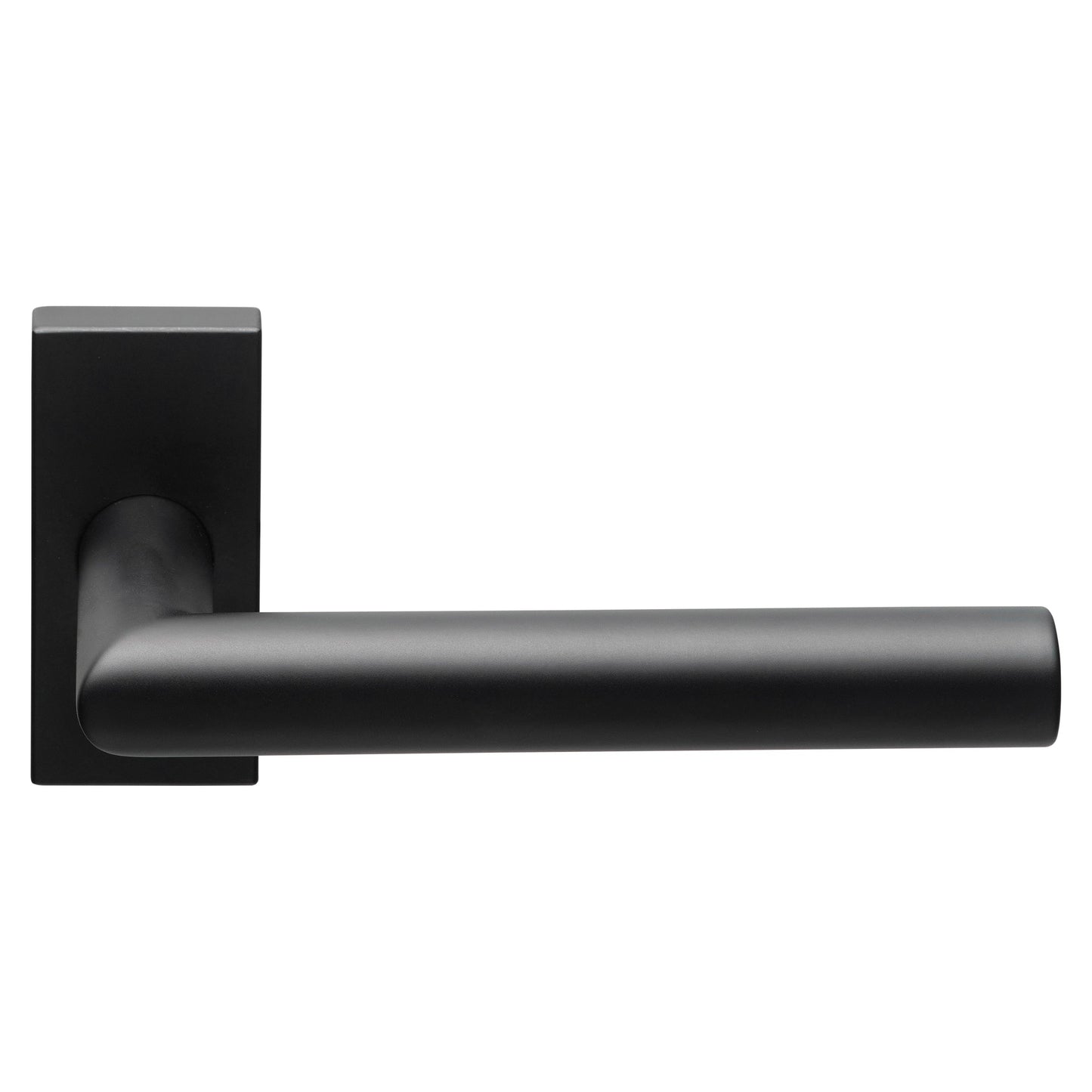 LB2-19Q32G - Double Sprung Door Handle On Rectangular Rose