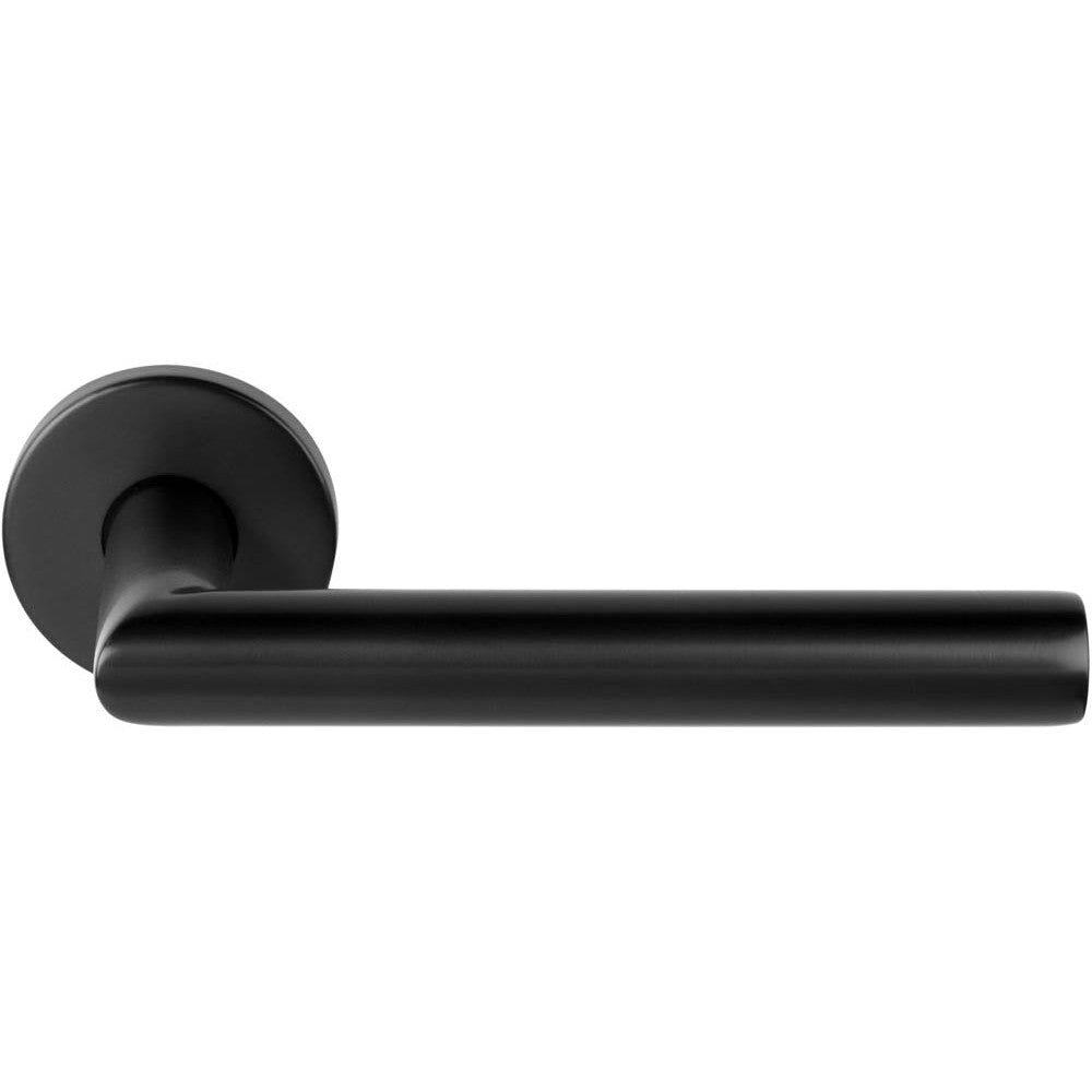 LB2-19 - Sprung Door Handle On Rose En1906 Class 3