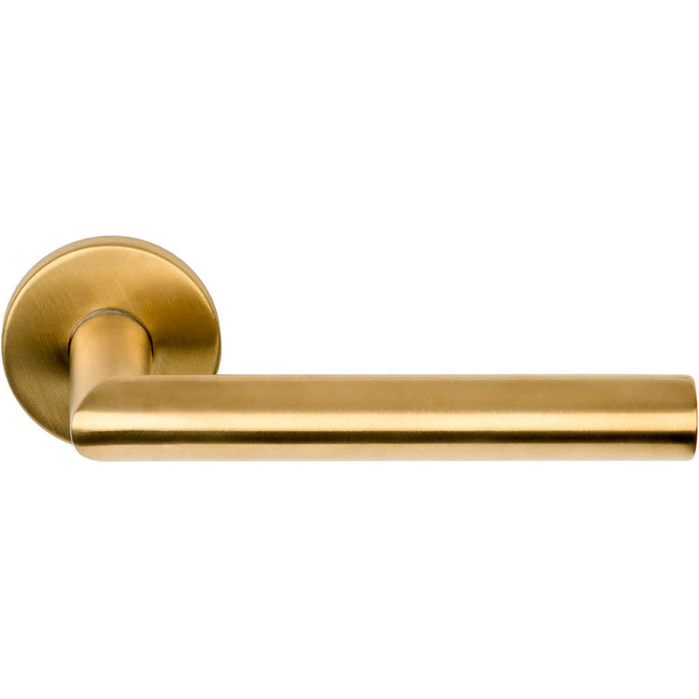 LB2-19 - Sprung Door Handle On Rose En1906 Class 3