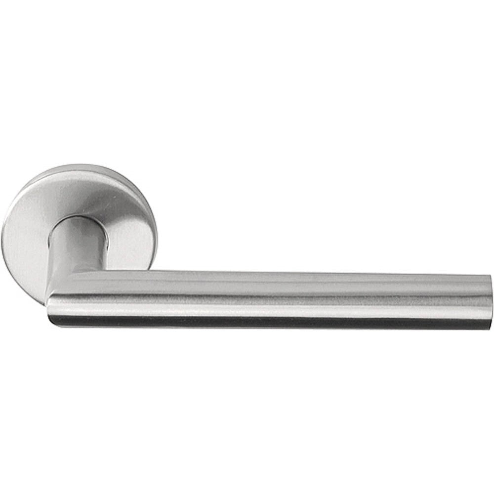 LB2-19 - Sprung Door Handle On Rose En1906 Class 3