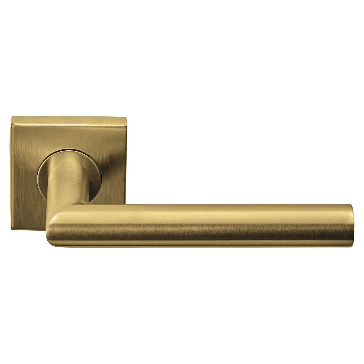 LB2-19BSQR53 - Sprung Door Handle On Square Rose