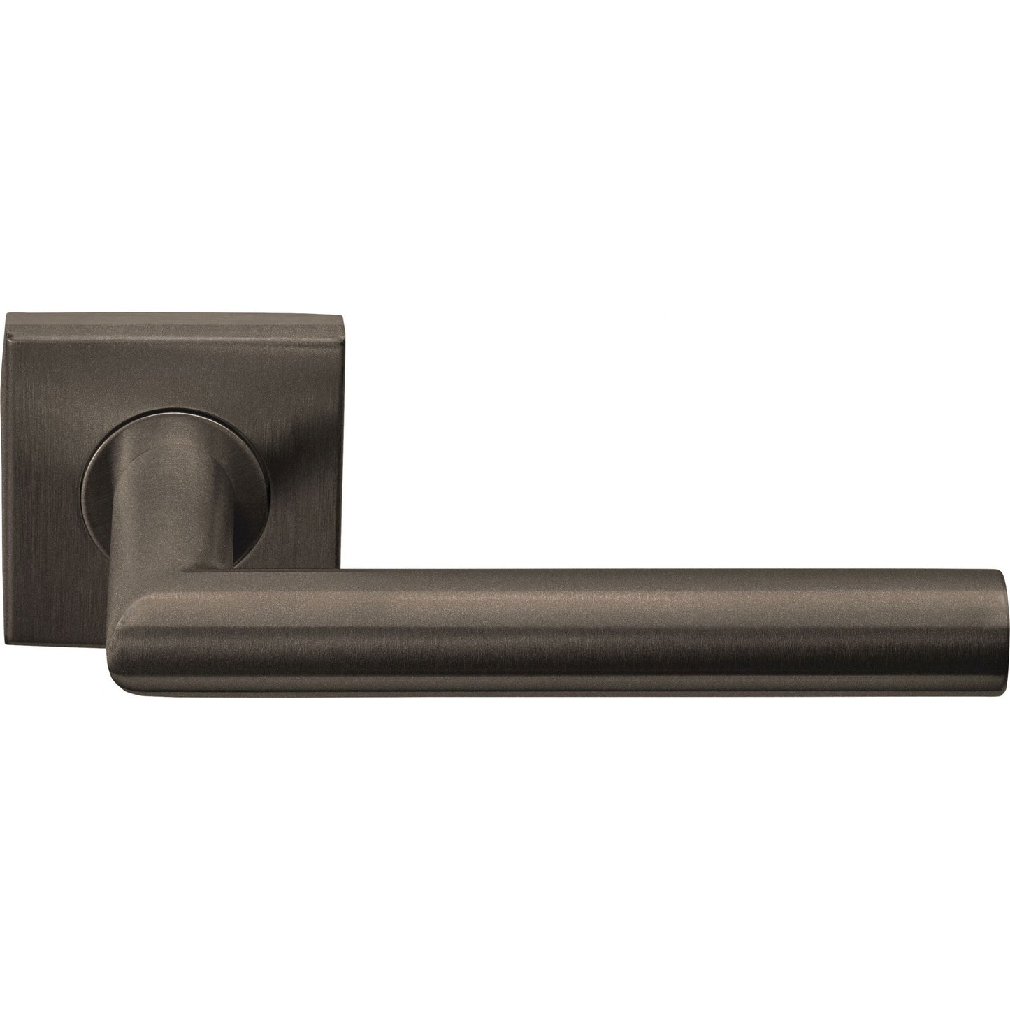 LB2-19BSQR53 - Sprung Door Handle On Square Rose