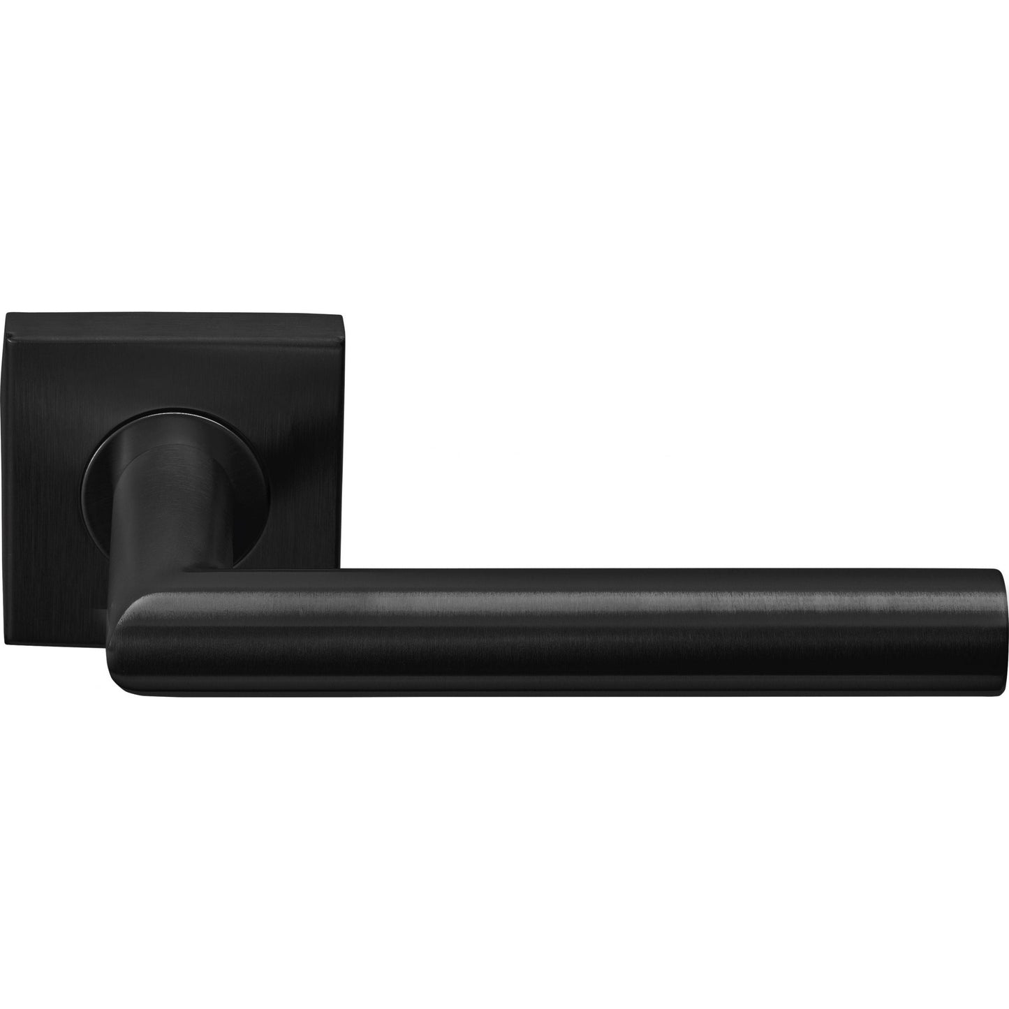 LB2-19BSQR53 - Sprung Door Handle On Square Rose