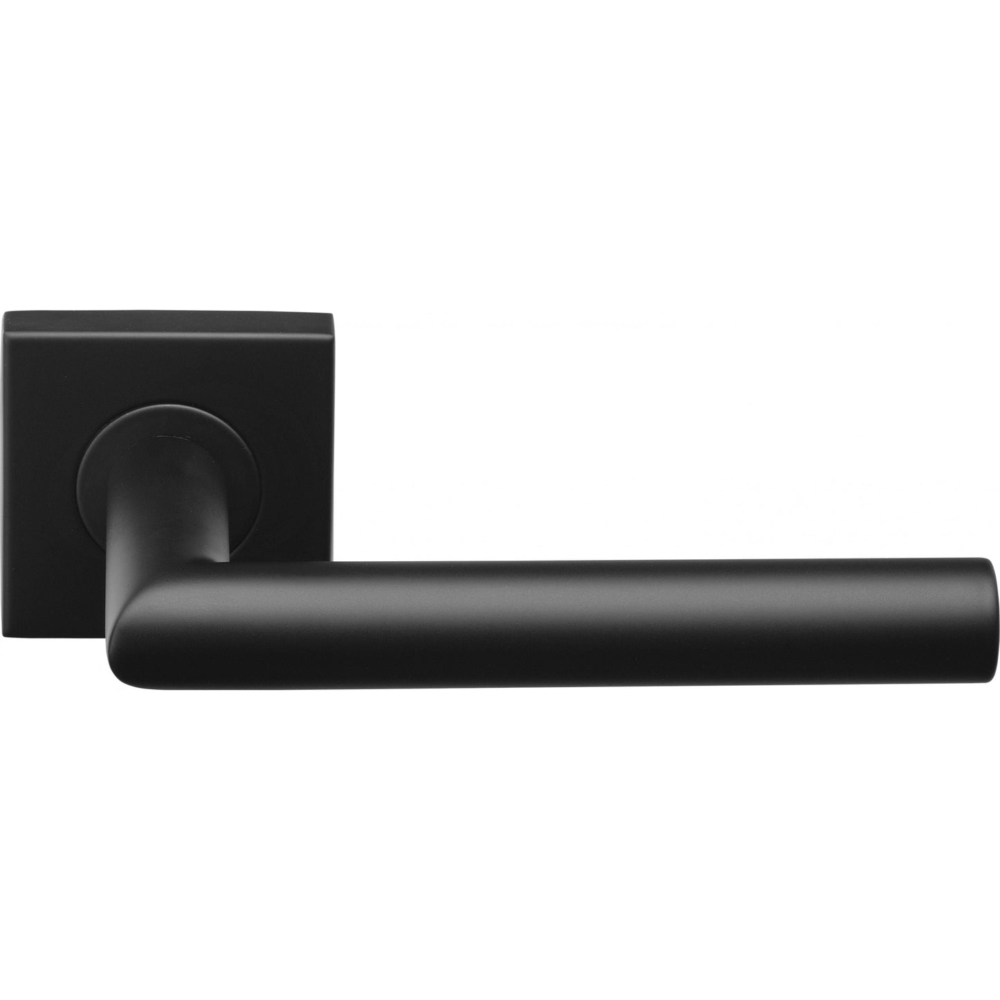 LB2-19BSQR53 - Sprung Door Handle On Square Rose