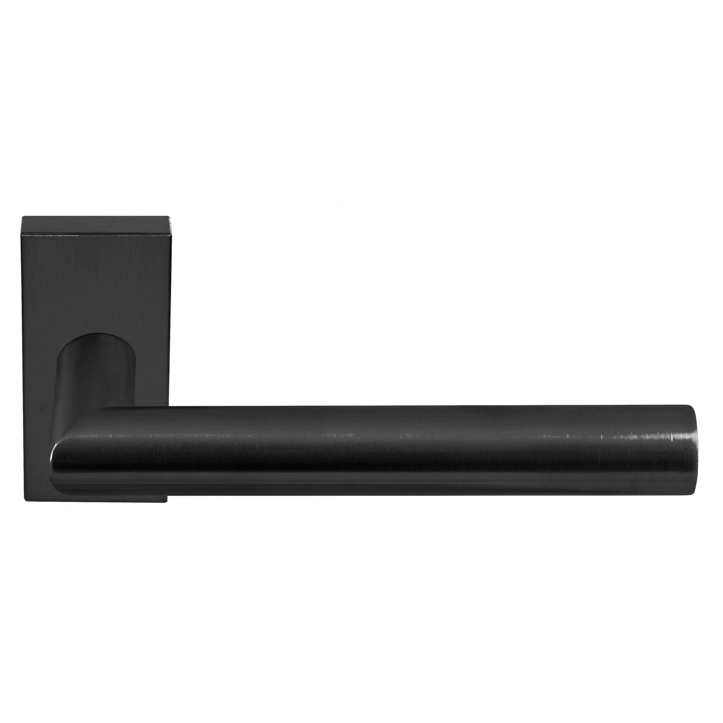 LB2-19Q32G - Double Sprung Door Handle On Rectangular Rose