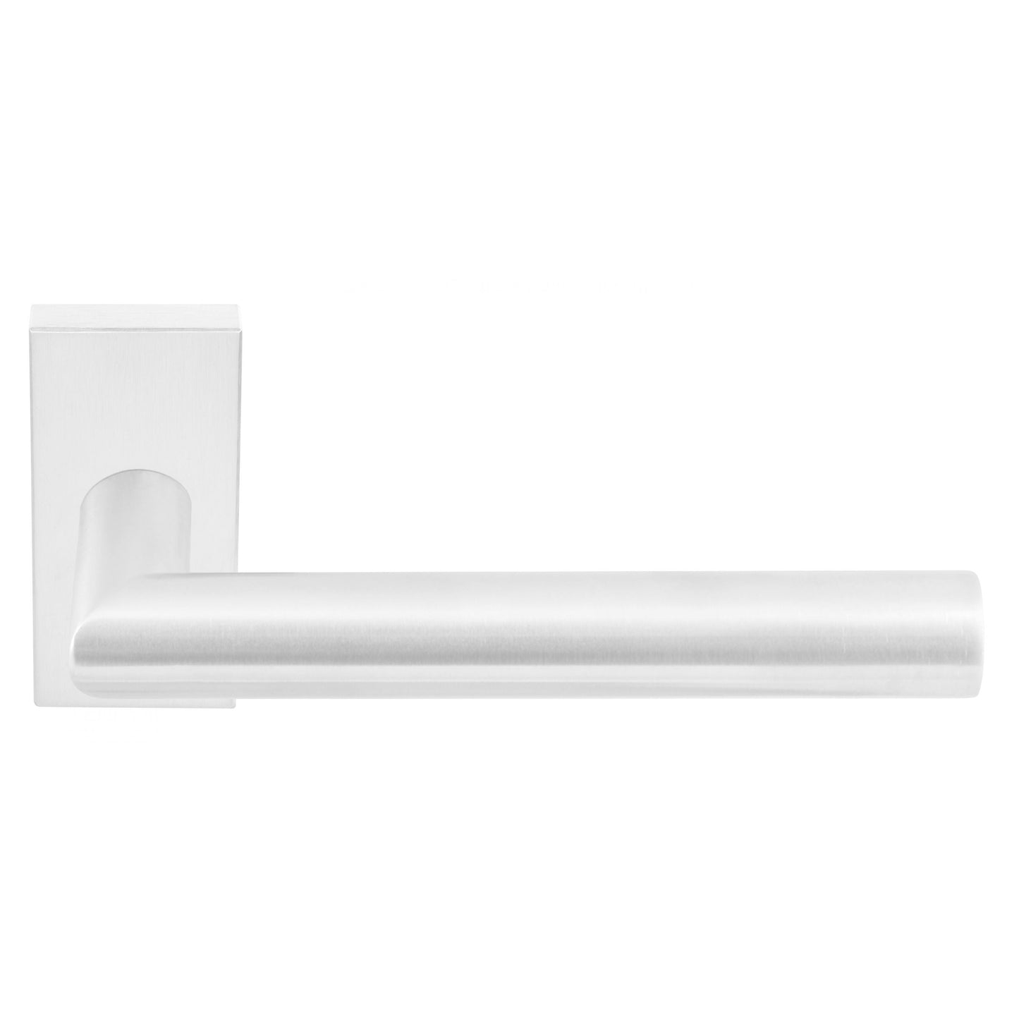 LB2-19Q32G - Double Sprung Door Handle On Rectangular Rose