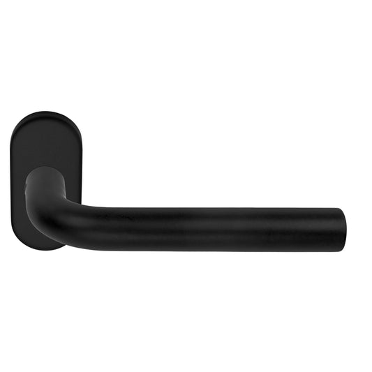 LB3-19B32G - Double Sprung Door Handle On Oval Rose