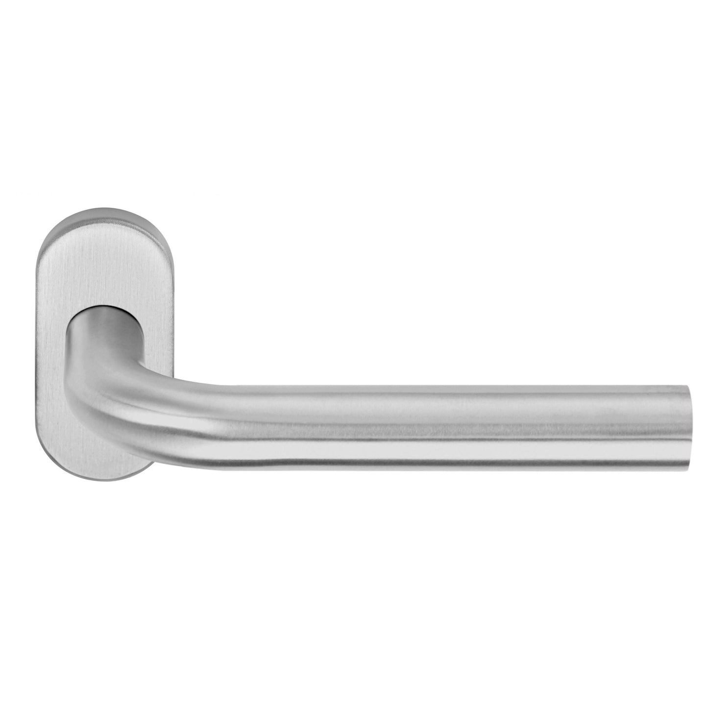 LB3-19B32G - Double Sprung Door Handle On Oval Rose