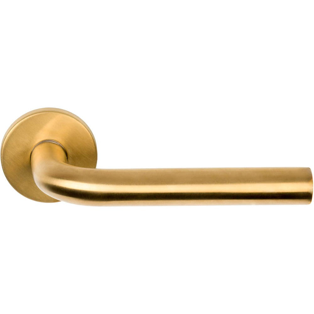 LB3-19 - Sprung Door Handle On Rose En1906 Class 3