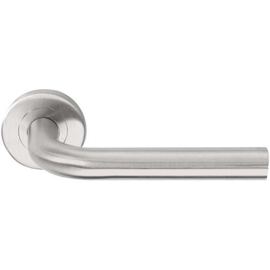 LB3L-19 - Sprung Door Handle On Rose En1906 Class 3