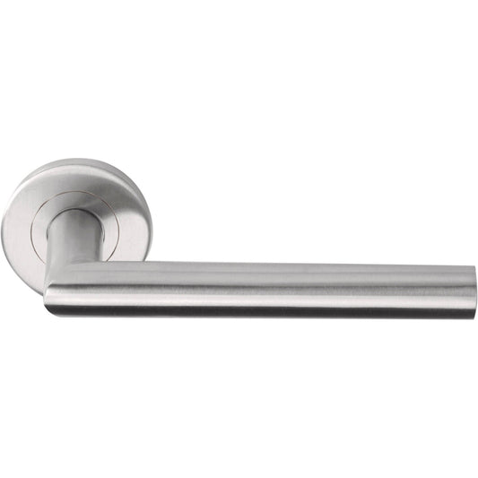 LB2L-19 - Sprung Door Handle On Rose En1906 Class 3