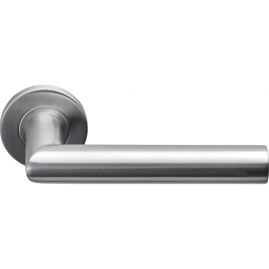 LB2L-22 - Sprung Door Handle On Rose En1906 Class 3