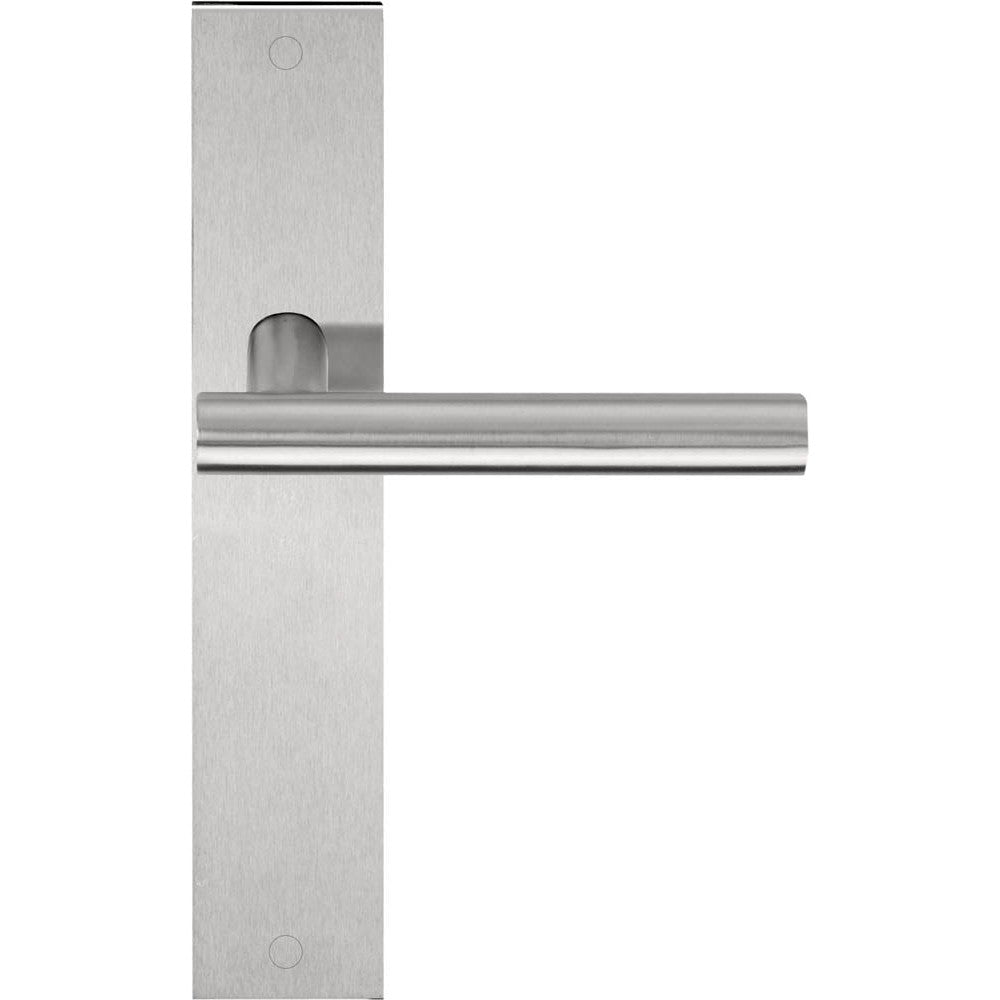 LB7-19P236SFC - Unsprung Door Handle On Rectangular Blind Plate