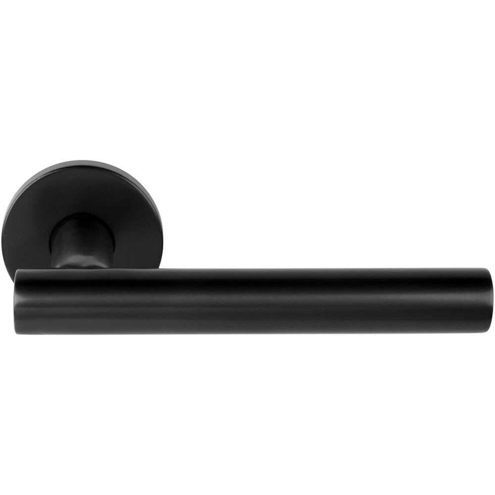 LB7-19 - Sprung Door Handle On Rose En1906 Class 3