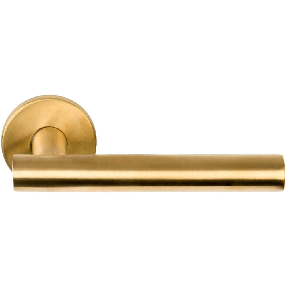 LB7-19 - Sprung Door Handle On Rose En1906 Class 3