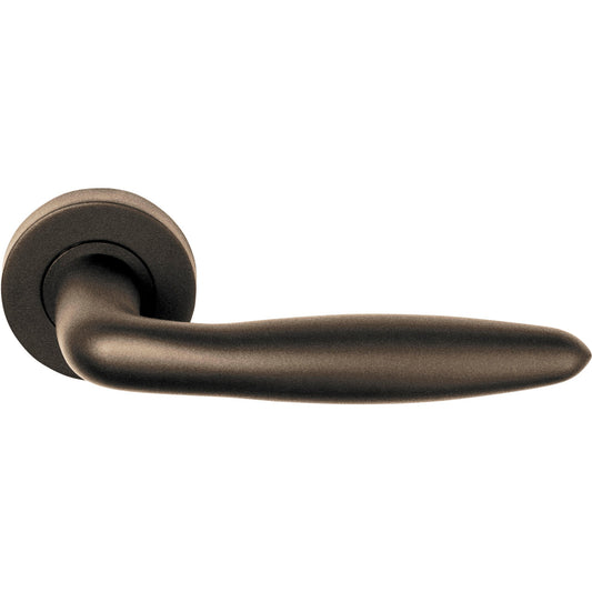 LB18H - Sprung Door Handle On Rose