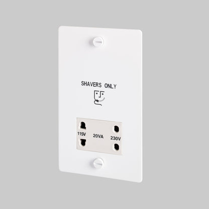 SHAVER SOCKET / WHITE