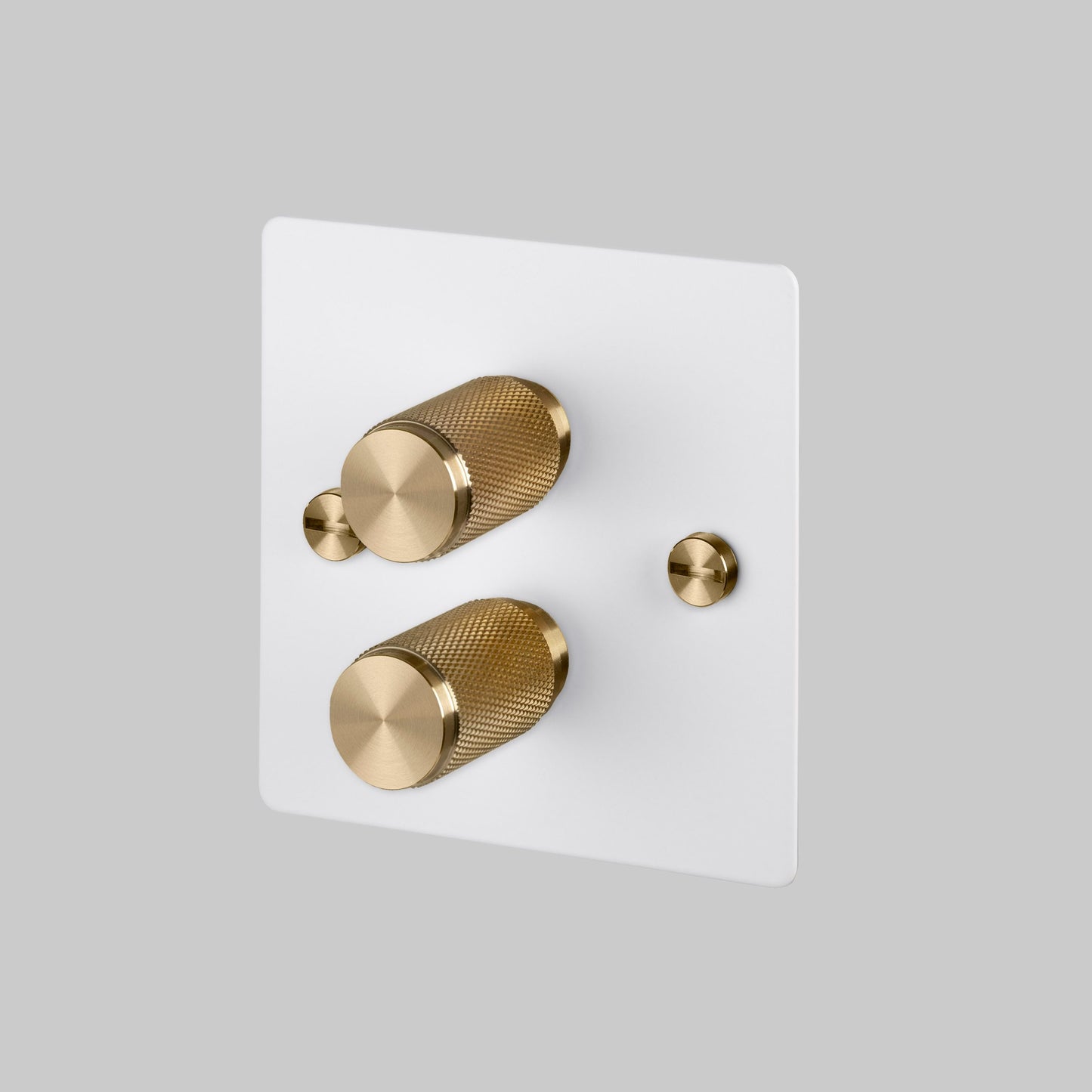 2G DIMMER / 120W / WHITE / BRASS