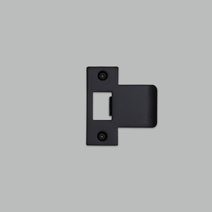 STRIKE PLATE KIT / T SHAPED / 75 MM DOOR / BLACK