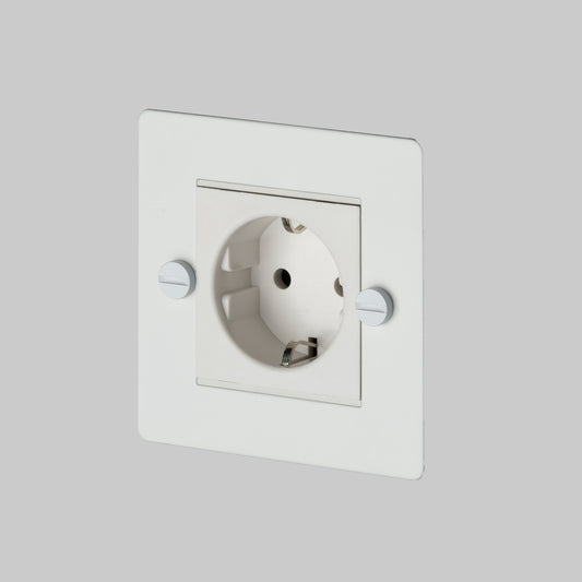 1G UK PLUG SOCKET / WHITE