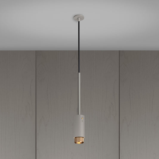 EXHAUST PENDANT / LINEAR / STONE / BRASS