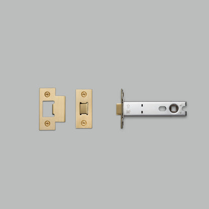 TUBULAR LATCH / DOOR KNOB / 82MM / BRASS