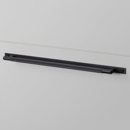 PULL BAR / PLATE / LARGE / LINEAR / BLACK