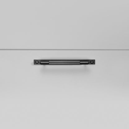 PULL BAR / PLATE / SMALL / LINEAR / BLACK