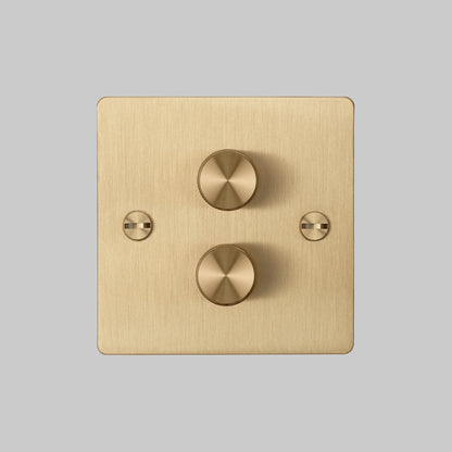 2G DIMMER / 120W / BRASS