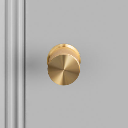 DOOR KNOB / CROSS / BRASS