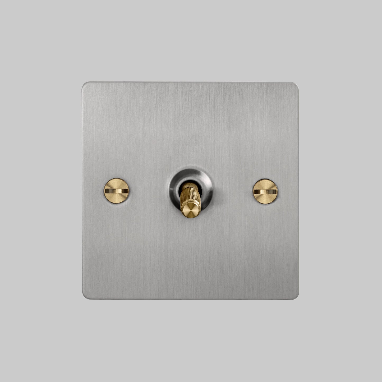 1G TOGGLE SWITCH / STEEL / BRASS