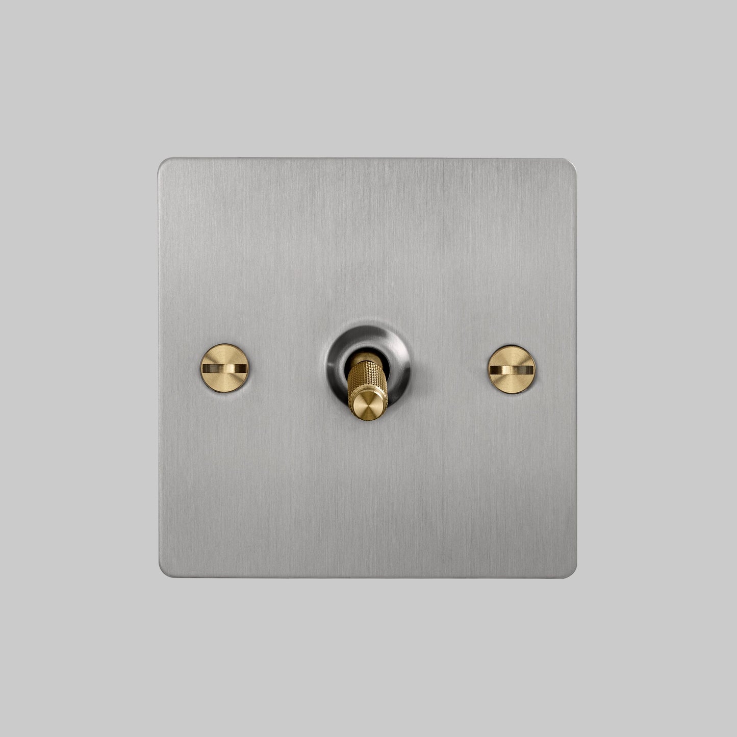 1G INTERMEDIATE TOGGLE SWITCH / STEEL / BRASS